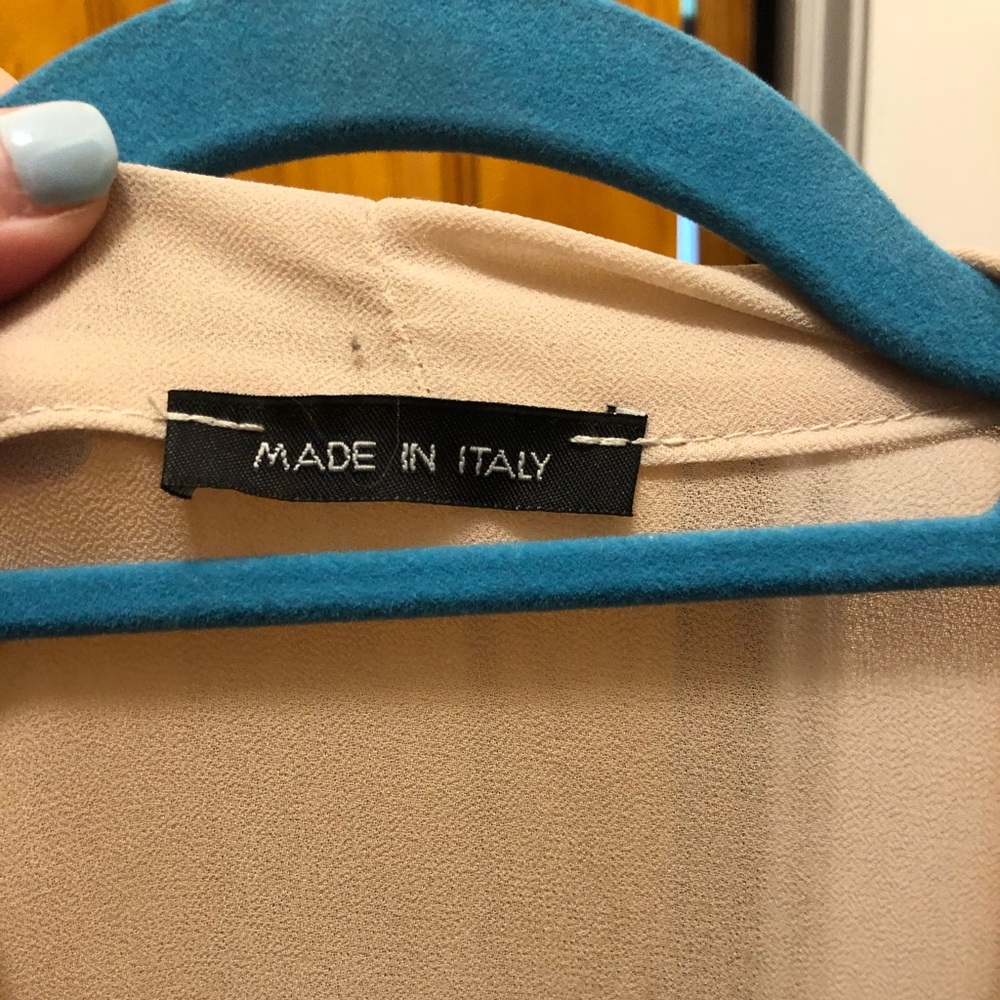 Made in Italy Cream Tunic Size L - Picture 2 of 5